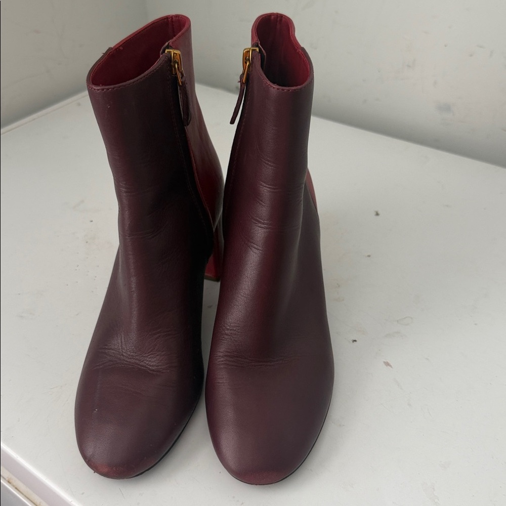 Tory Burch Women's Brooke Two-Tone Leather Booties 8